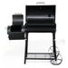 Tepro Biloxi Offset BBQ Smoker with the lids open.