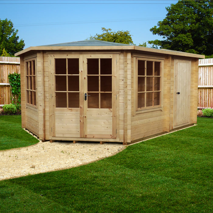 Shire GB Rowney 10x14ft 28mm Log Cabin