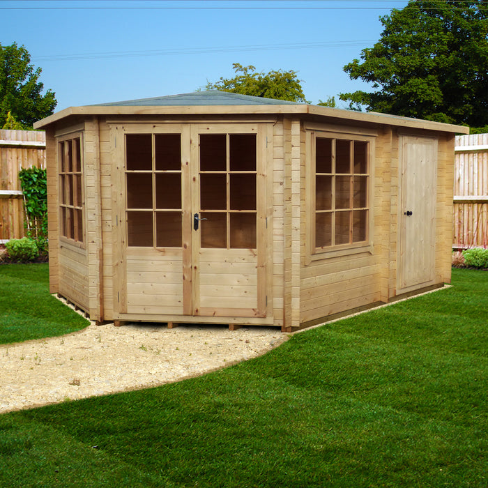 Shire GB Leygrove 10x14ft 28mm Log Cabin