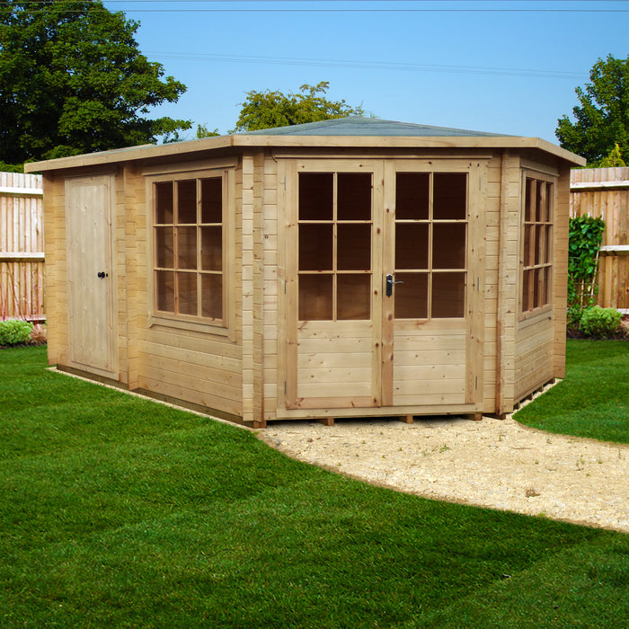 Shire GB Leygrove 10x14ft 28mm Log Cabin