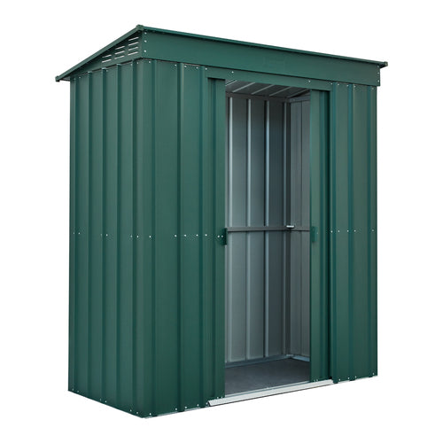 Globel 6x3ft Pent Metal Garden Shed