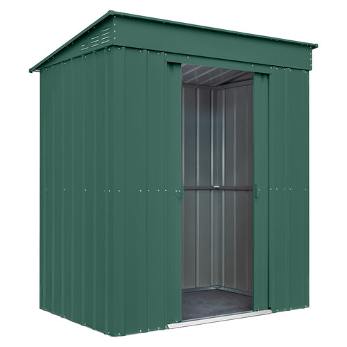 Globel 6x4ft Pent Metal Garden Shed