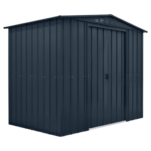 Globel 8x5ft Apex Metal Garden Shed