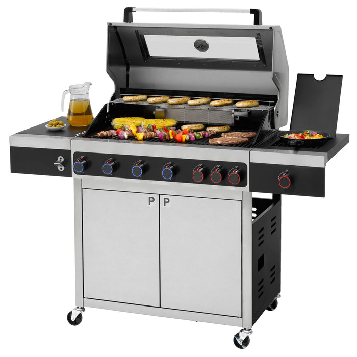 Keansburg 6 Special Edition Gas BBQ with Infrared Side and Back Burners