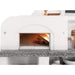Burning Wood Fired Oven of a Palazzetti Antille Complete Outdoor BBQ Kitchen 