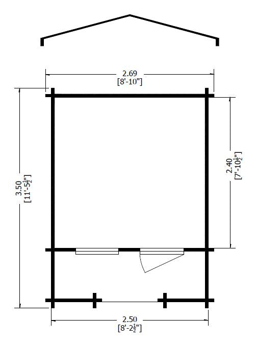 Shire GB Maulden with ver 9x9ft Log Cabin