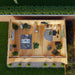 Aerial view of Mercia Creswell Insulated Garden Room 6m x 4m