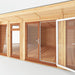 Double insulated oak door of Mercia Harlow Insulated Garden office 6m x 4m