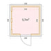 Floor plan specification of telluria luminato 2.4m x 2.4m