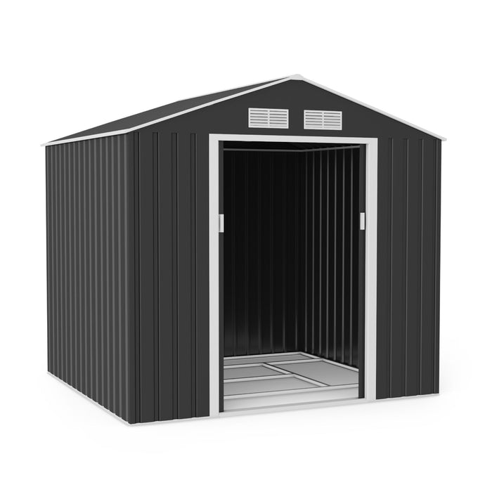 Lotus Hera Apex Metal Shed 7 x 6ft Including Foundation Kit