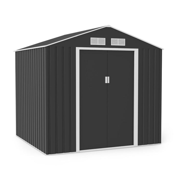 Lotus Hera Apex Metal Shed 7 x 6ft Including Foundation Kit