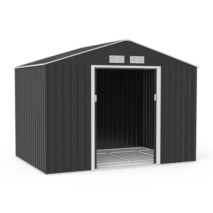 Lotus Hera Apex Metal Shed 9 x 6ft Including Foundation Kit