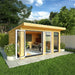 Mercia Edwinstowe Insulated Garden pod 4m x 4m with UPVC windows