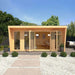 Mercia Harlow Insulated Garden office 5m x 4m with UPVC door on patio garden