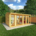 Mercia Thoresby Insulated Garden pod 5m x 3m on a garden