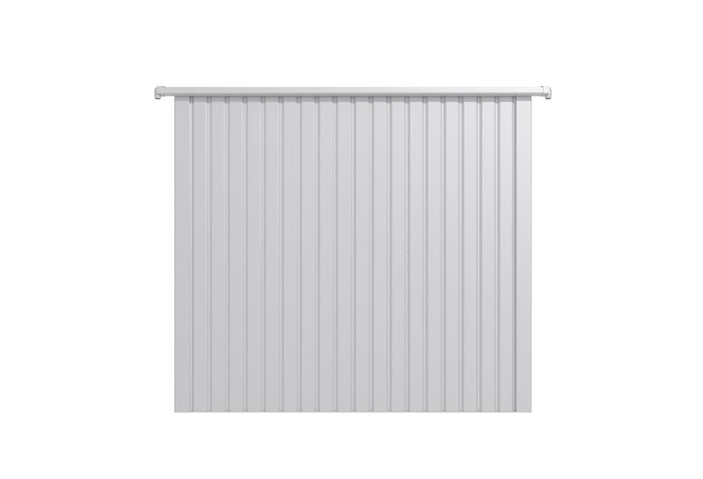 Lotus Minos 7.4 x 6.1 White Aluminium Metal Shed