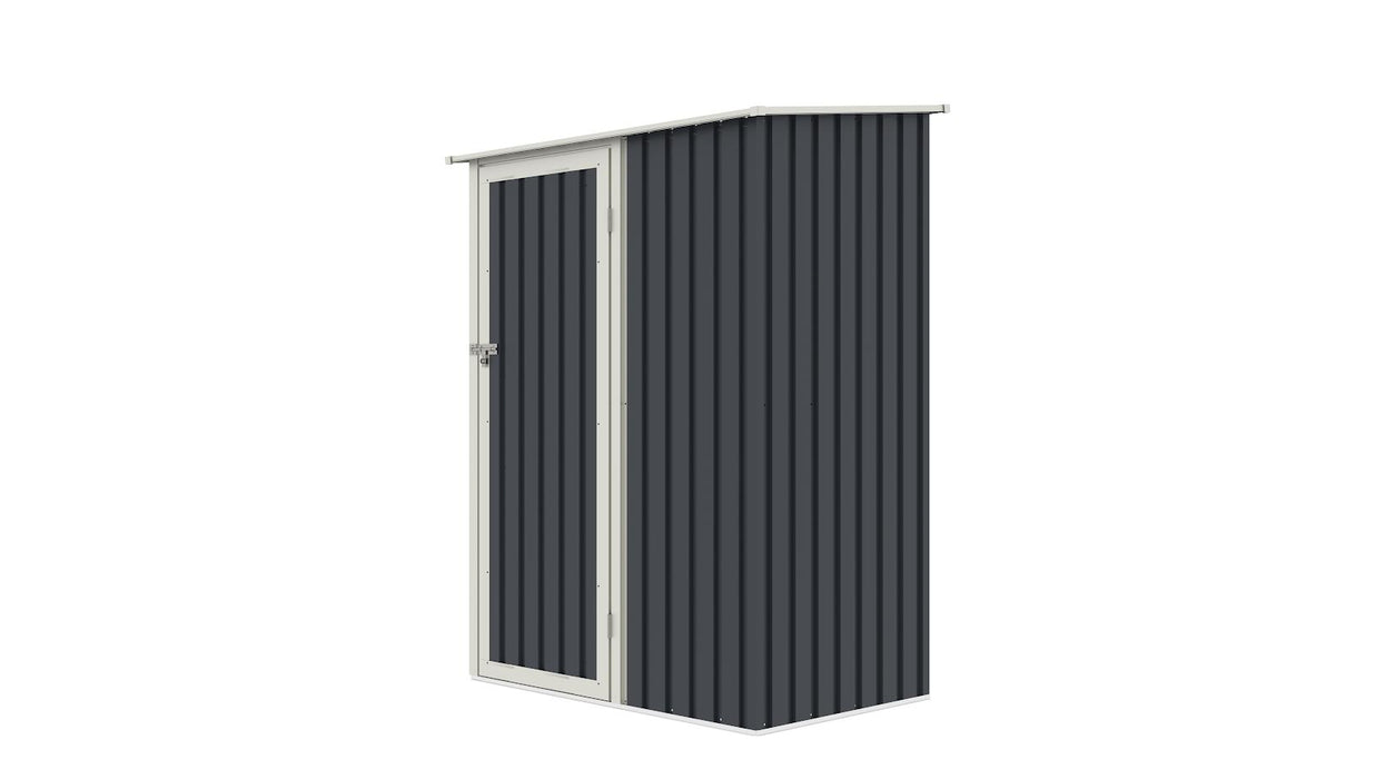 Lotus Phoebe Pent Metal Shed 5x3 - Grey