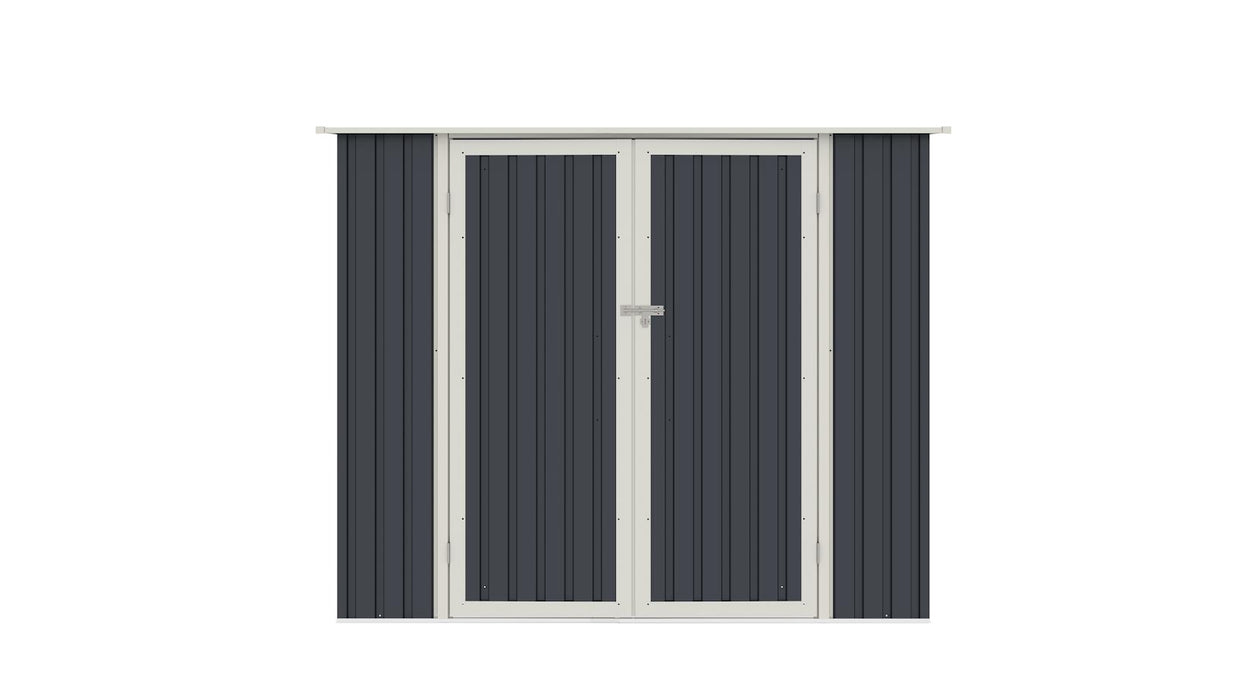 Lotus Phoebe Pent Metal Shed 7x5 - Grey