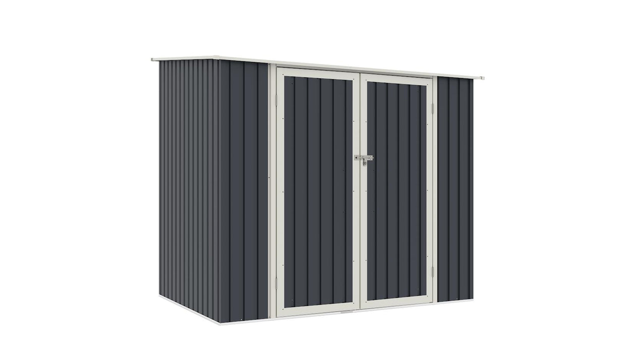 Lotus Phoebe Pent Metal Shed 7x5 - Grey