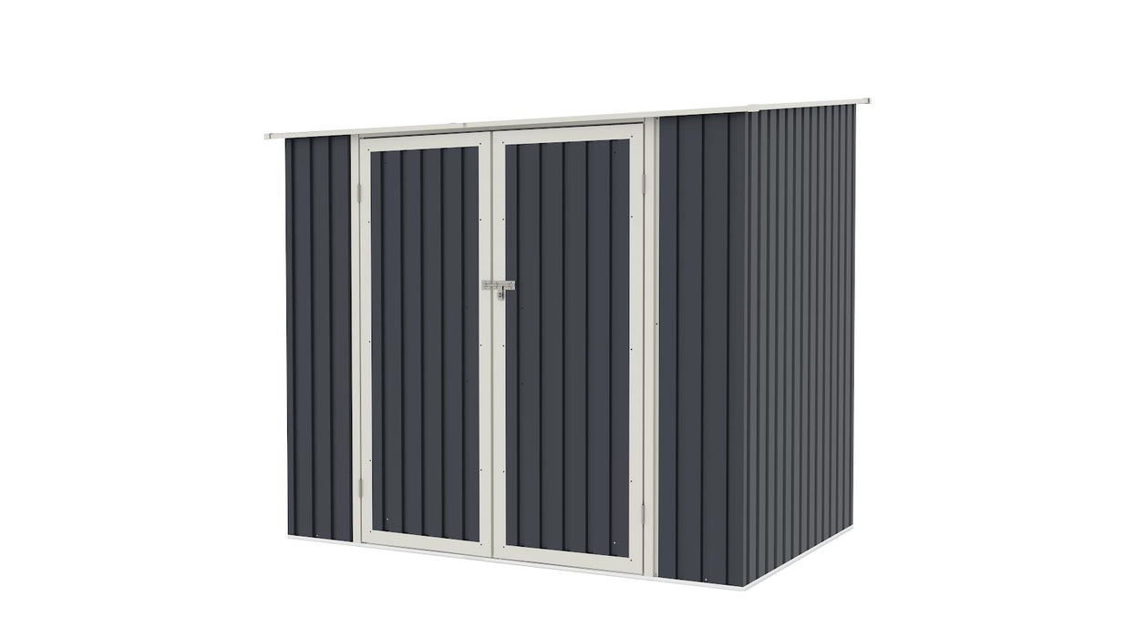 Lotus Phoebe Pent Metal Shed 7x5 - Grey