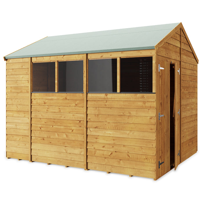 Store More Overlap Apex Shed - 10x8