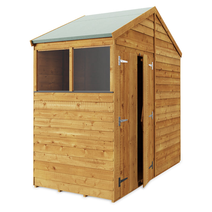 Store More Overlap Apex Shed - 4x8