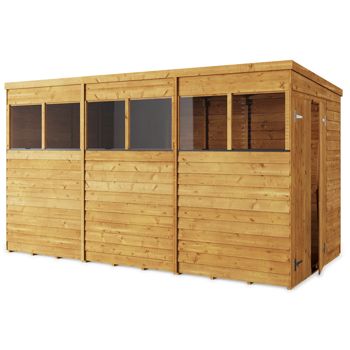 Store More Overlap Pent Shed - 12x6