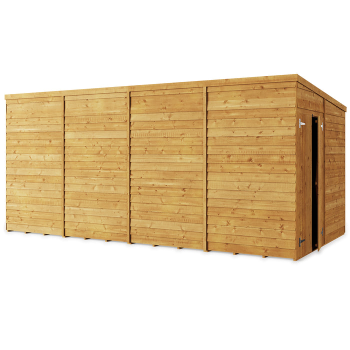 Store More Overlap Pent Shed - 16x8