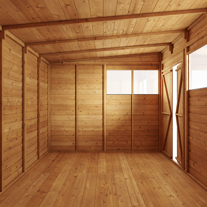 Store More Overlap Pent Shed - 4x8