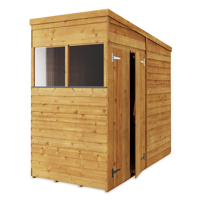 Store More Overlap Pent Shed - 4x8