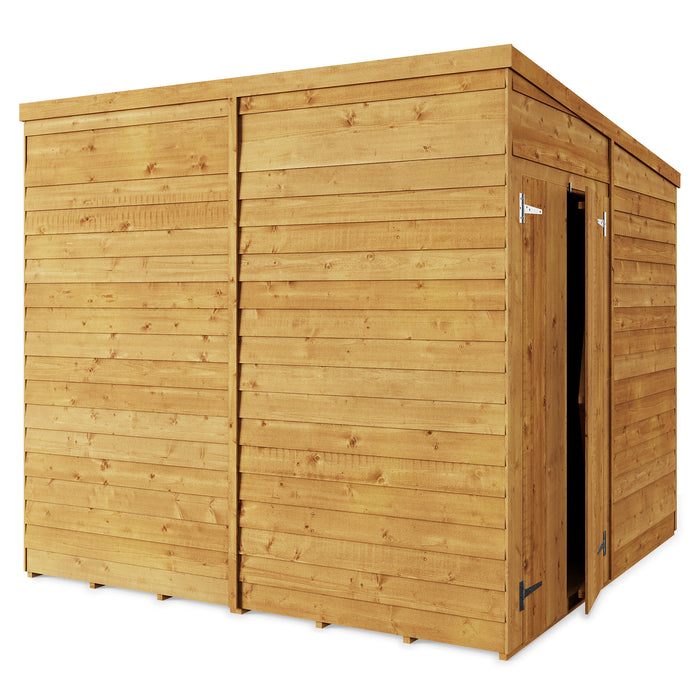 Store More Overlap Pent Shed - 8x8