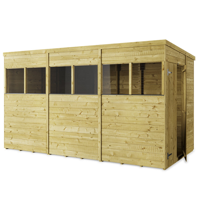 Store More Tongue and Groove Pent Shed - 12x6