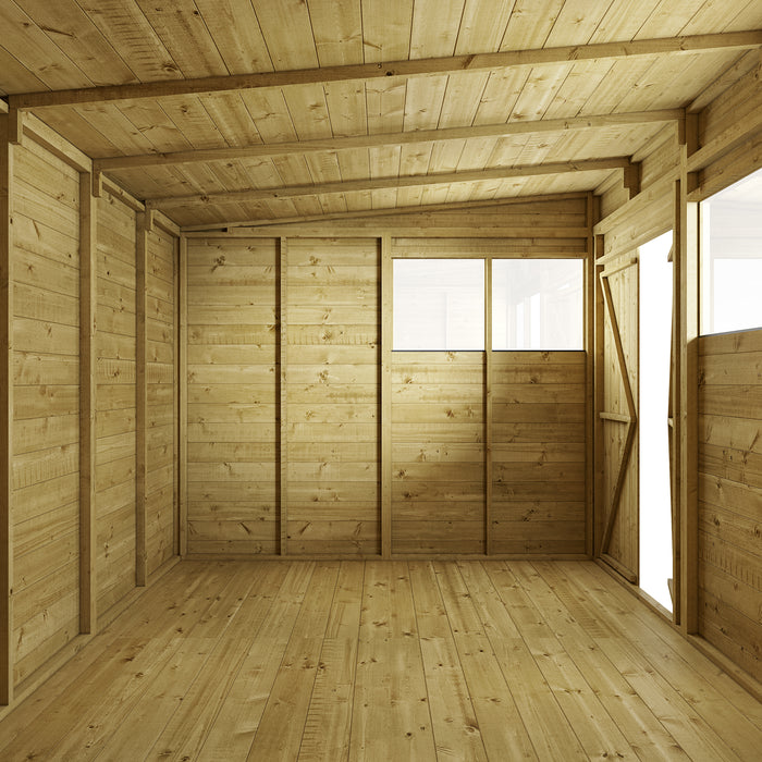 Store More Tongue and Groove Pent Shed - 12x8