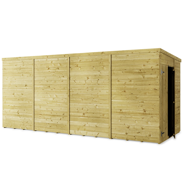 Store More Tongue and Groove Pent Shed - 16x6
