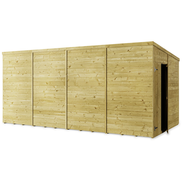 Store More Tongue and Groove Pent Shed - 16x8