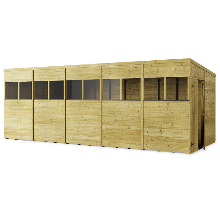 Store More Tongue and Groove Pent Shed - 20x8