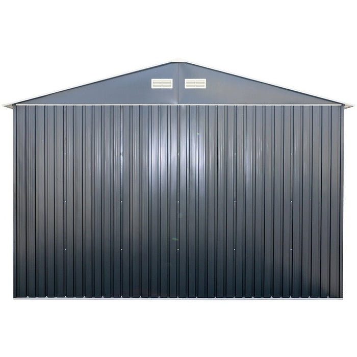 Sapphire 12x26ft Olympian Fronted Apex Metal Garage