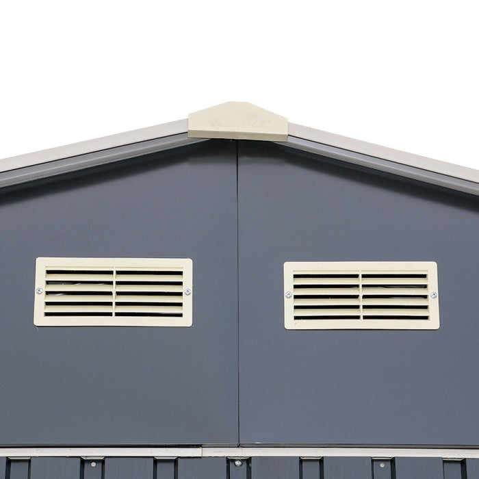 Sapphire 12x26ft Olympian Fronted Apex Metal Garage