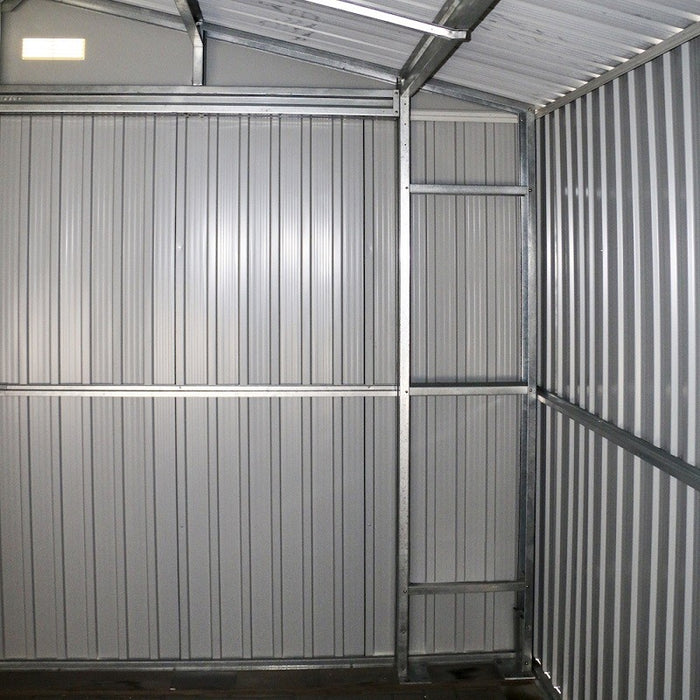 Sapphire 12x20ft Olympian Fronted Apex Metal Garage