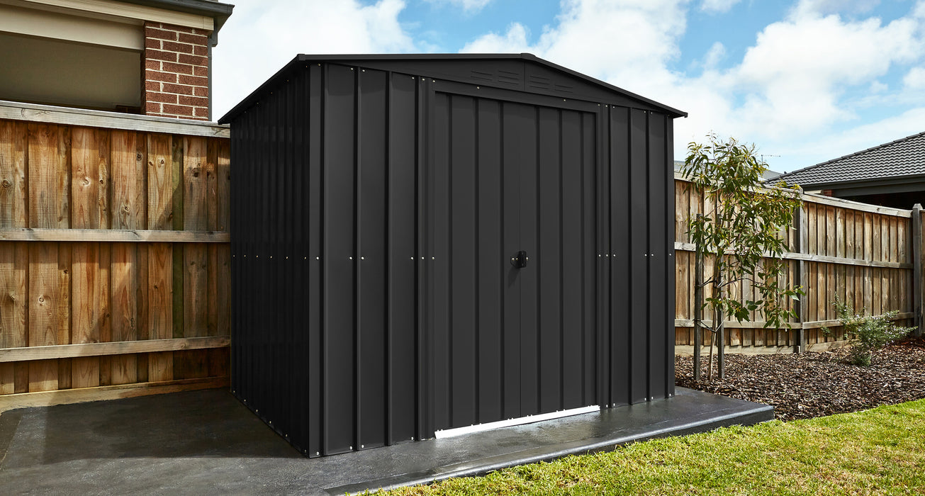 Globel 8x5ft Apex Metal Garden Shed