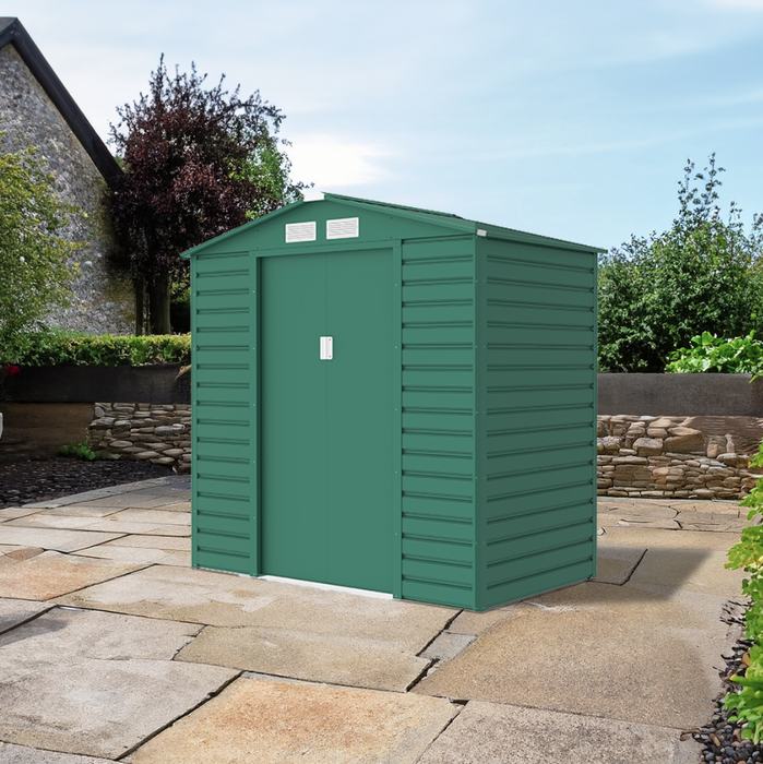 Lotus Hypnos Apex Metal Shed 9 x 6ft