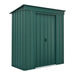 Globel 6x3ft Pent Metal Garden Shed - Green