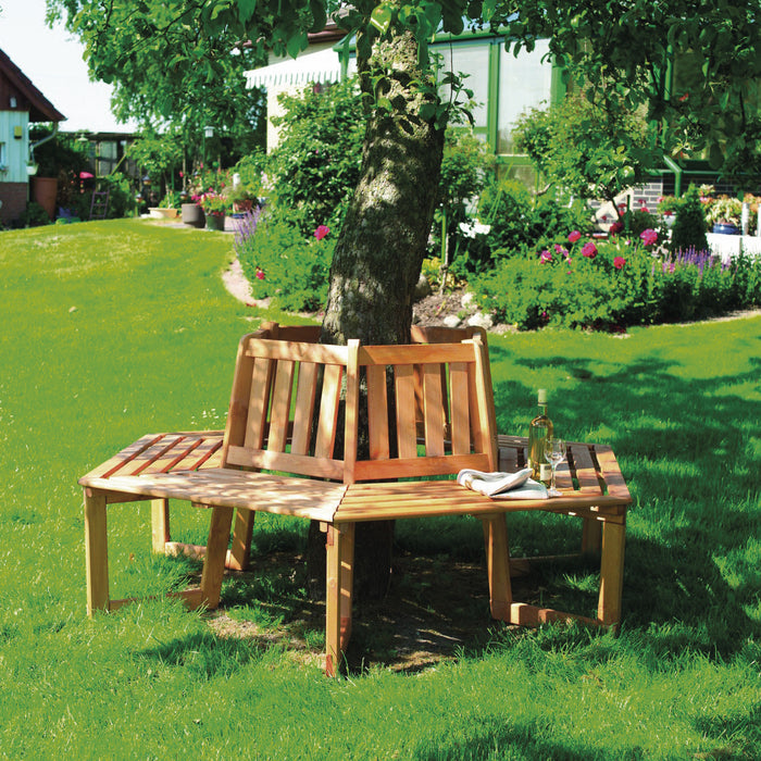 Tree Seat - Solid Wood Garden Tree Bench