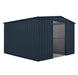 Globel 10x10ft Apex Metal Garden Shed - Grey