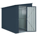 Globel 5x8ft Lean-To Metal Garden Shed - Anthracite Grey