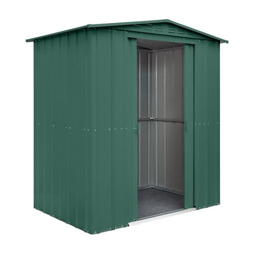 Globel 8x8ft Apex Metal Garden Shed - Grey