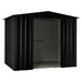 Globel 8x5ft Apex Metal Garden Shed - Anthracite Grey