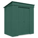 Globel 6x4ft Pent Metal Garden Shed - Green