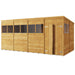 Store More Overlap Pent Shed - 16x8 Windowed