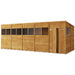 Store More Overlap Pent Shed - 20x8 Windowed